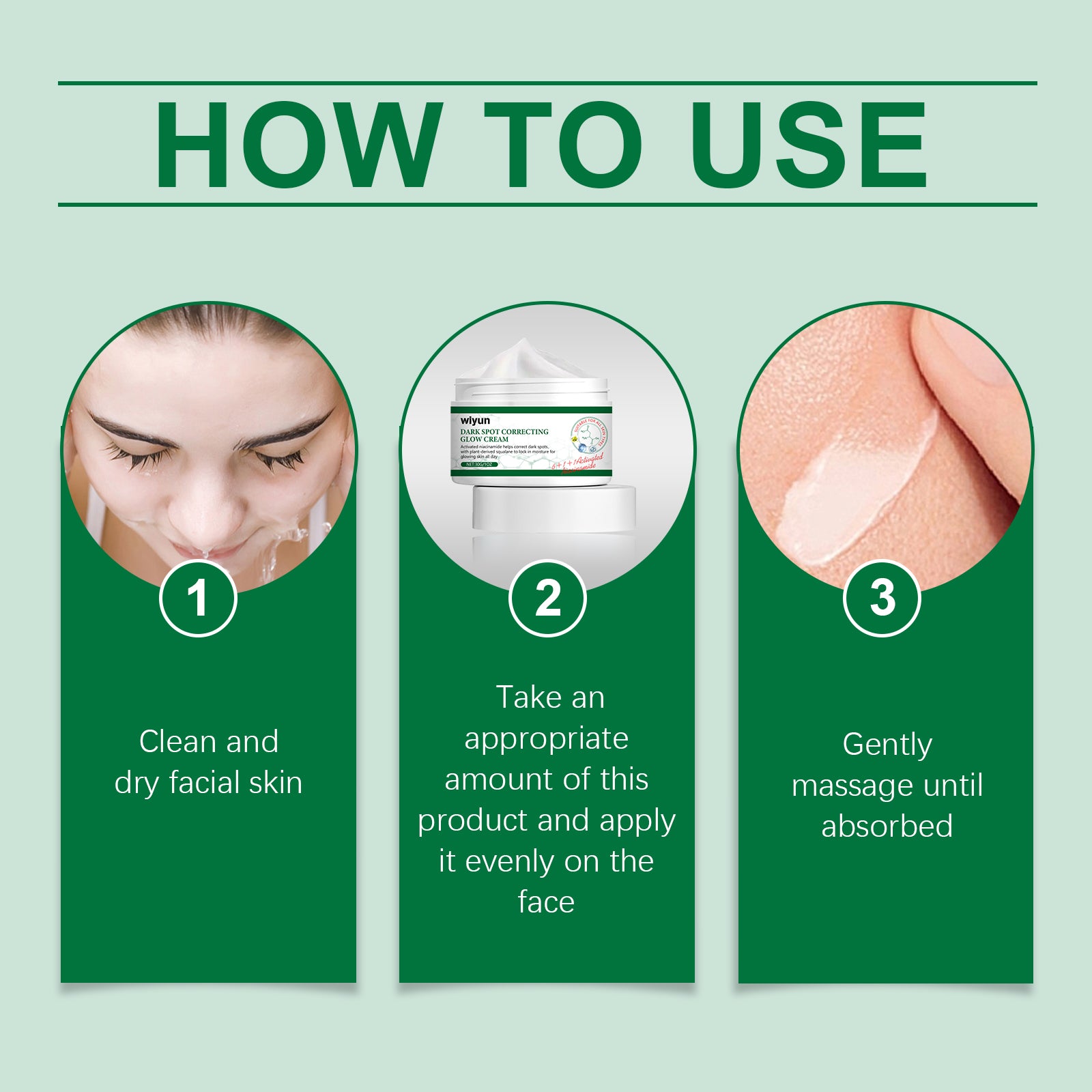 Wiyun Brightening Cream, Restores Dark Skin, Brightening, Moisturizing, Nourishing, Moisturizing, Rejuvenating And Beautifying Face Cream