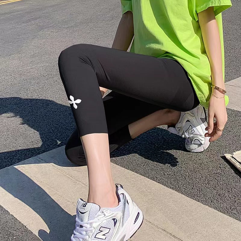 Outerwear Ninth High Waist Shaping Yoga Cycling Leggings