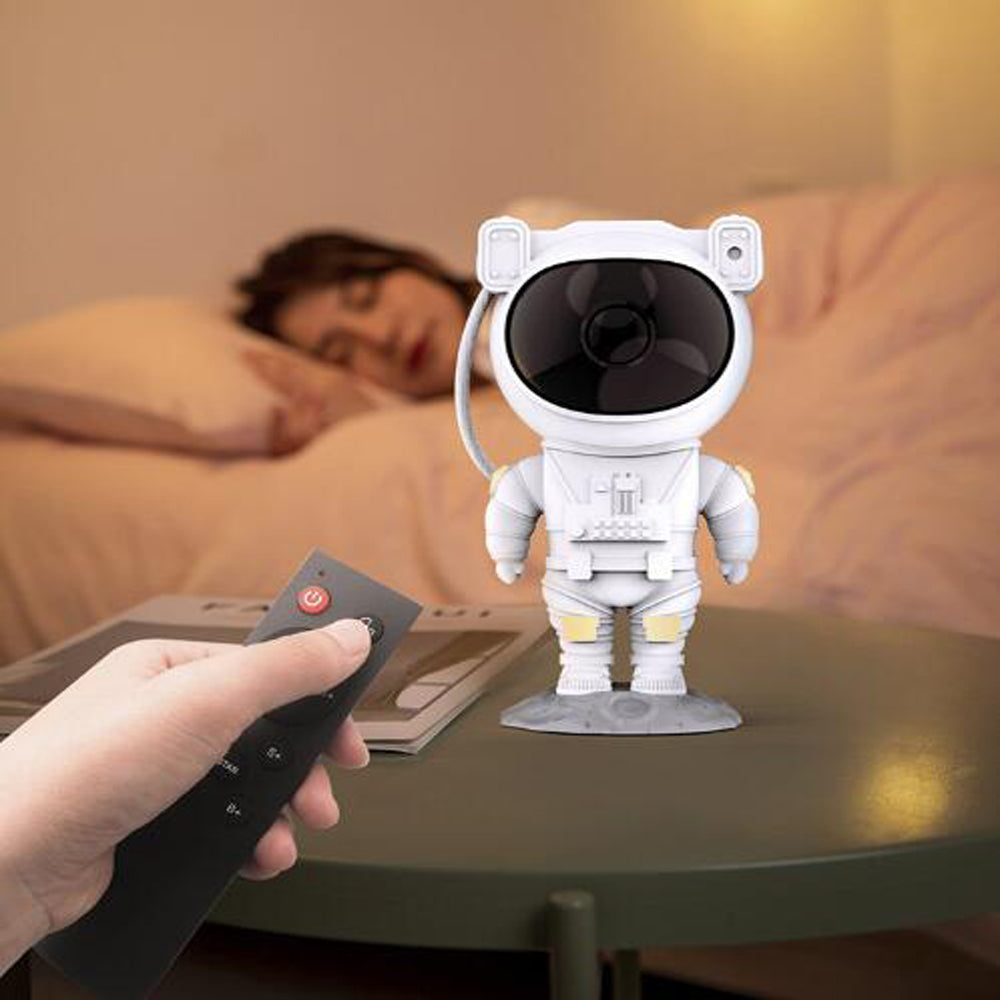LunaGlow™ Astronaut Galaxy Projector – Remote Control Starry Night Light for Bedroom & Mood Therapy