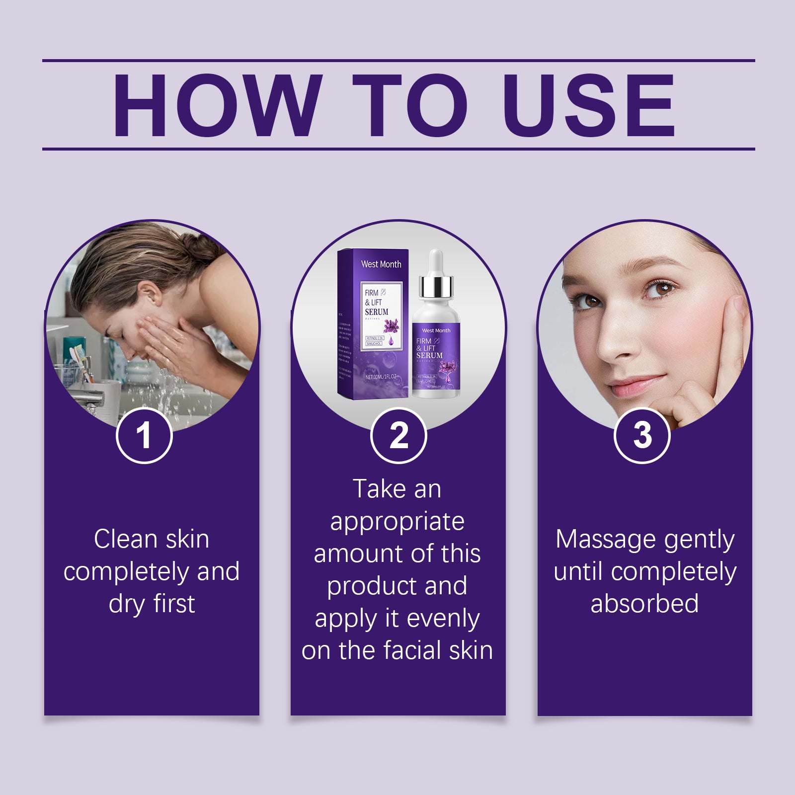 West&Month Retinol Firming Serum, Soothing, Hydrating And Rejuvenating Skin Care Serum