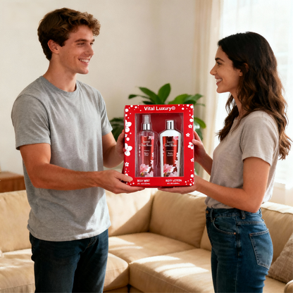 2 Pieces Sets, Body Lotion And Body Mist Set, Japanese Cherry Blossom 8 Oz, 236ml, Best Holiday Gifts.