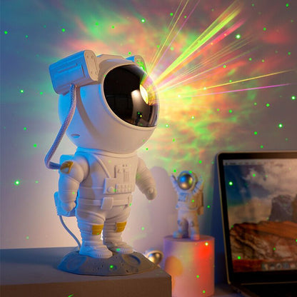 LunaGlow™ Astronaut Galaxy Projector – Remote Control Starry Night Light for Bedroom &amp; Mood Therapy