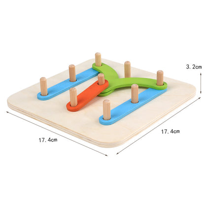 Number letter set column toy