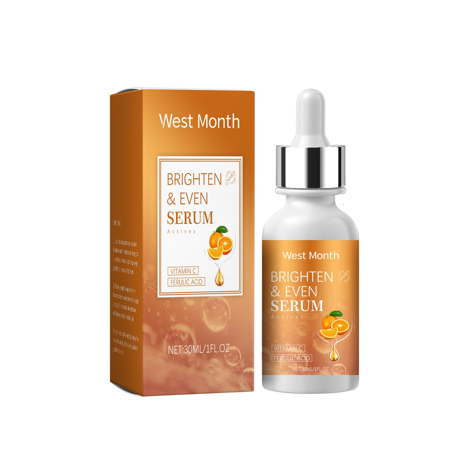 West&amp;Month Vitamin C Brightening Serum Nourishes And Moisturizes Dull And Clear Facial Skin