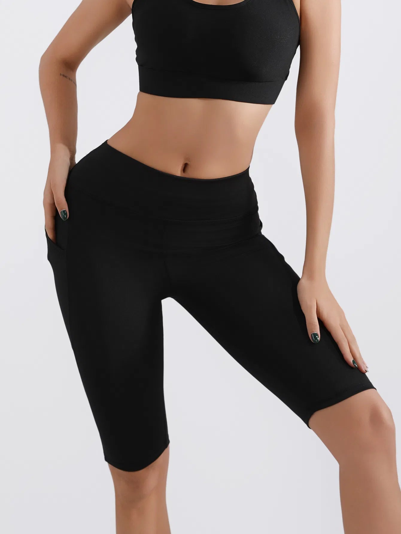 5-inch Yoga Shorts5 High-Waist Seamless Biker Shorts Butt-Lifting, Quick-Dry &amp; Summer Workout Ready