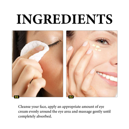 WIYUN Retinol &amp; Collagen Moisturizer Eye Cream, Lightening Dark Circles And Bags Under Eyes Moisturizing Firming Care Multi-Effect Eye Cream