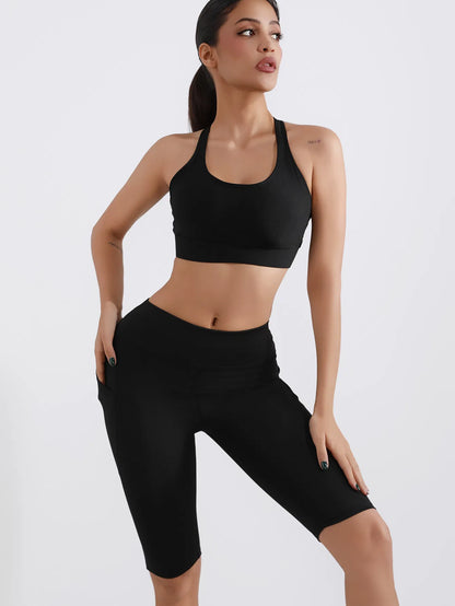 5-inch Yoga Shorts5 High-Waist Seamless Biker Shorts Butt-Lifting, Quick-Dry &amp; Summer Workout Ready