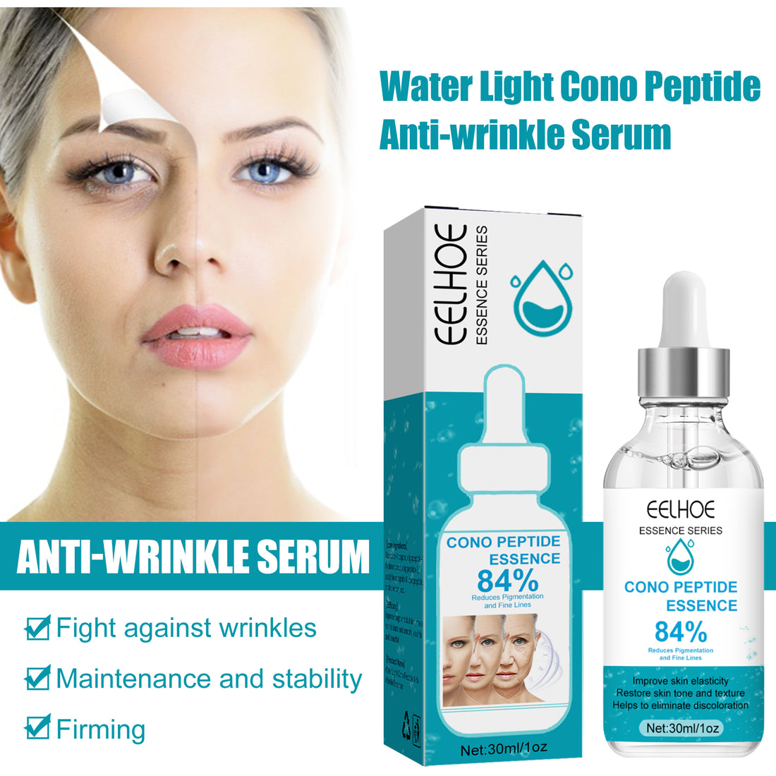 EELHOE Hydroconus Peptide Anti-Wrinkle Serum, Skin Repair Crow&