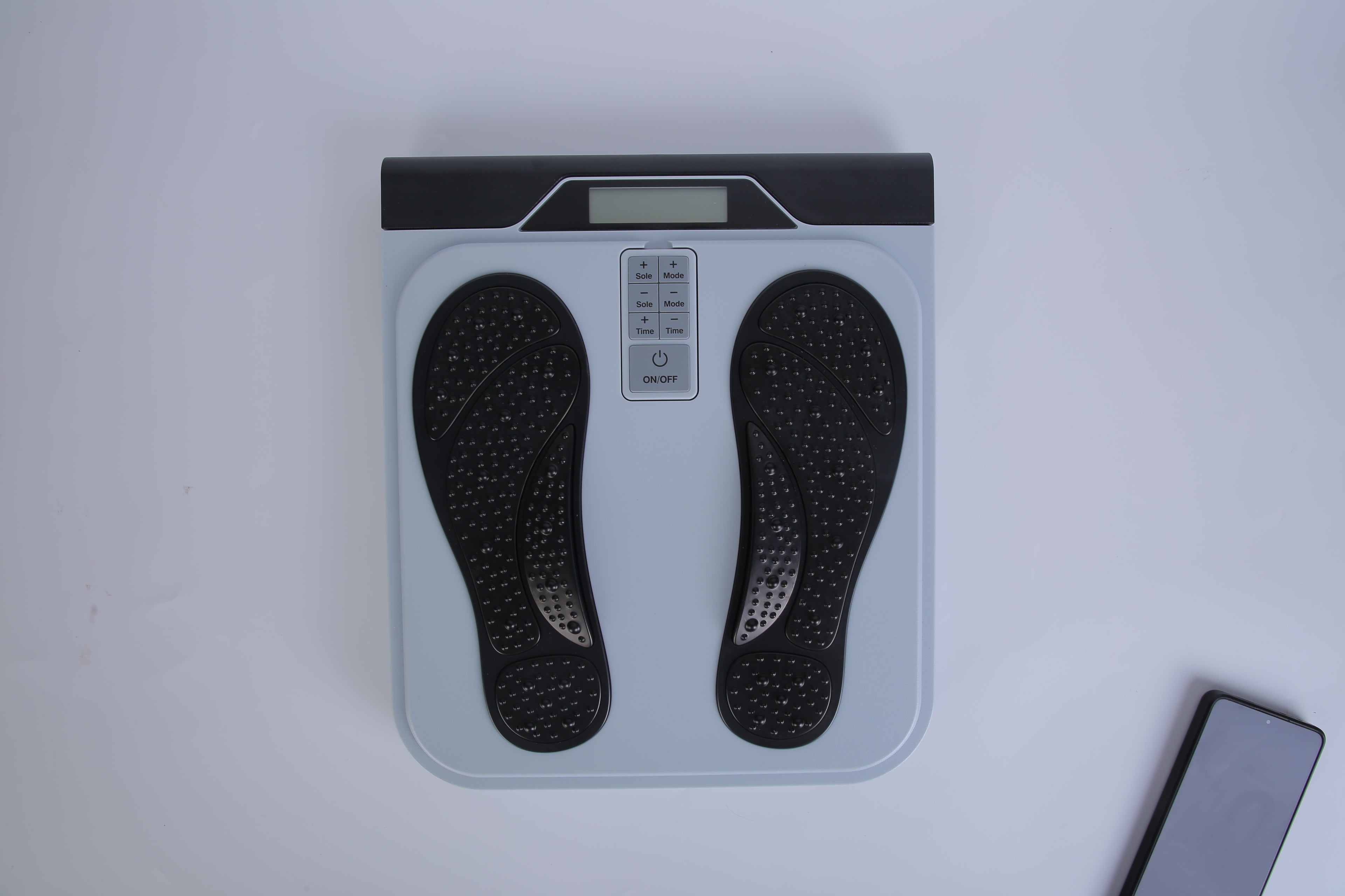 1Pc Rechargeable EMS Foot Massager For Neuropathy TENS Stimulator With 10Modes 50Intensities Remote Control For Muscle Relaxation Cramps Circulation Gift For Dad Mom