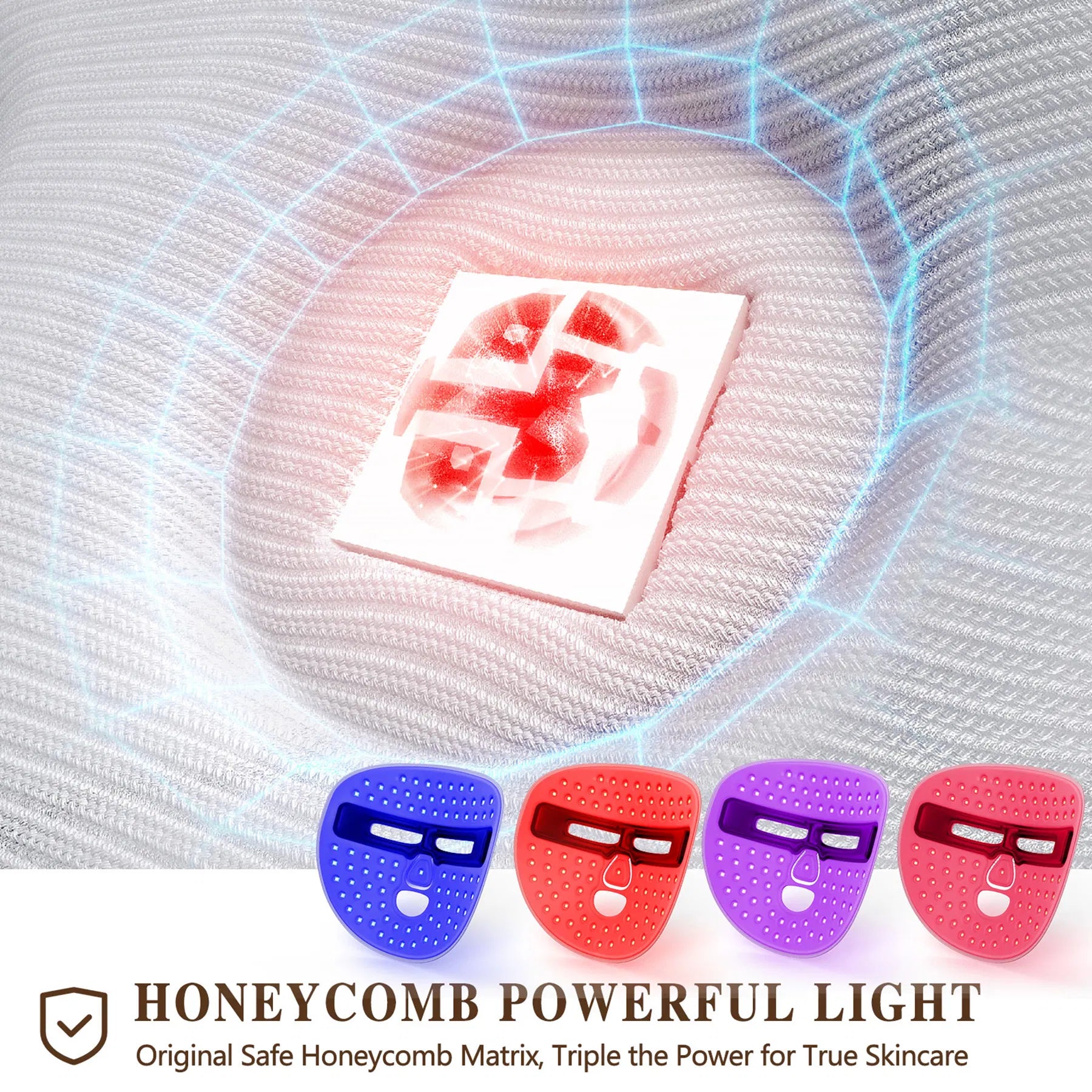 Professional LED Red Light Therapy Face Mask – Anti-Aging &amp; Skin Rejuvenation for Home Use
