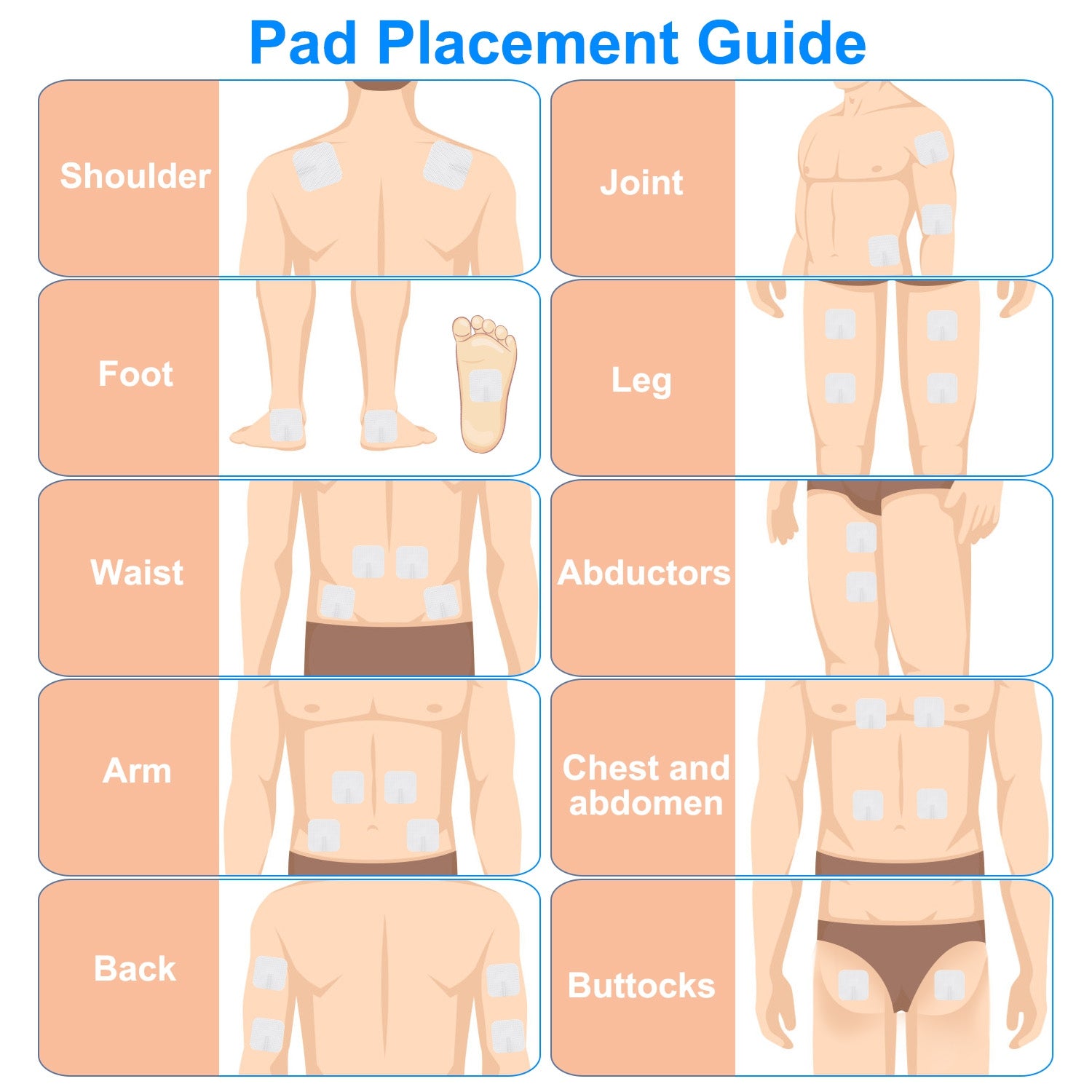 1Pc 4 Channel TENS Unit Muscle Stimulator Rechargeable Digital TENS Muscle Massager With 48 Modes 20 Intensity Levels 8 Pads Timer For Valentines Gift