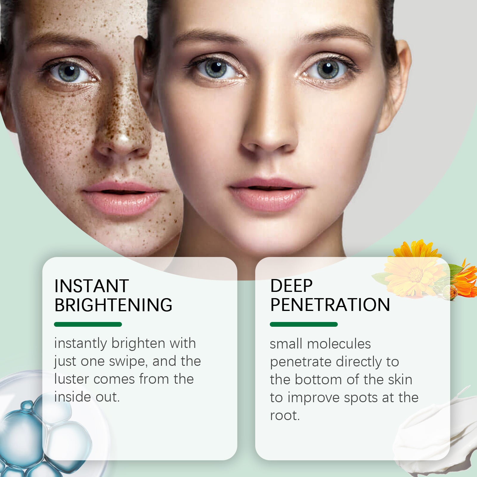 Wiyun Brightening Cream, Restores Dark Skin, Brightening, Moisturizing, Nourishing, Moisturizing, Rejuvenating And Beautifying Face Cream