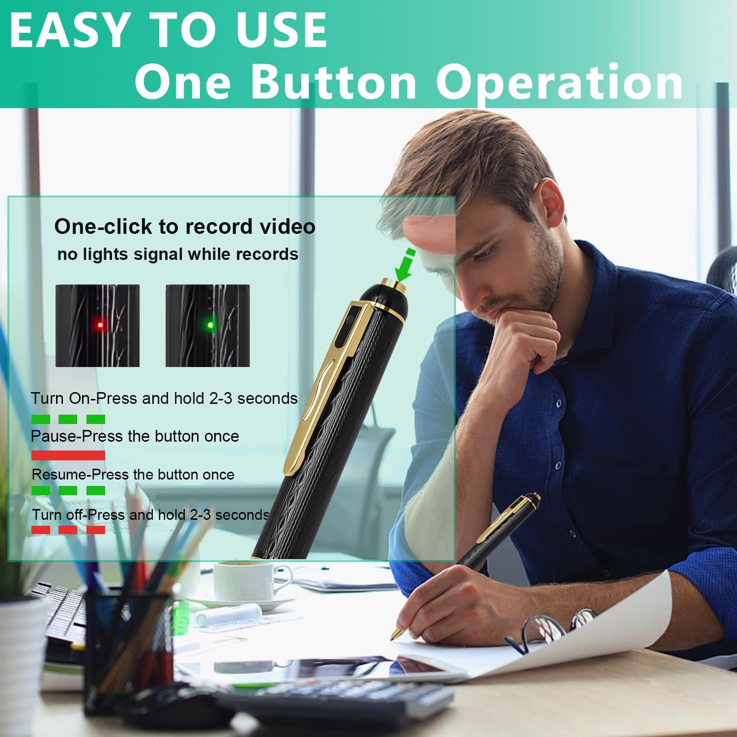 Smart Recording Pen – HD Video &amp; Voice Recorder