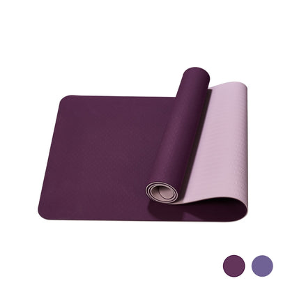 Yoga Mat, Exercise Yoga Mat With Non-Slip Design, Professional TPE Exericise Mat, 72X 24 Multi-Purpose Workout Mat For Women, Pilates Fitness And Floor Exercises