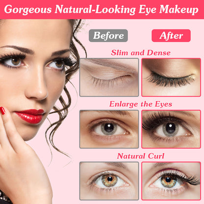 1Pc 2 In 1 Clip Comb Heated Eyelash Curler Electric Mini Lash Curler Natural Eye Lash Makeup Tool With 3 Temp Settings 15Mins Shutdown