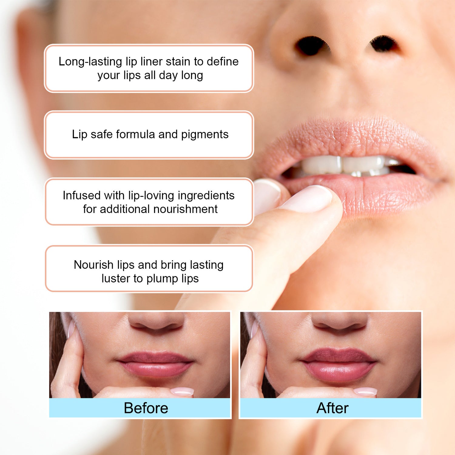 XLORIA™ Pro Contour Lip Liner – Smudge-Proof &amp; All-Day Wear