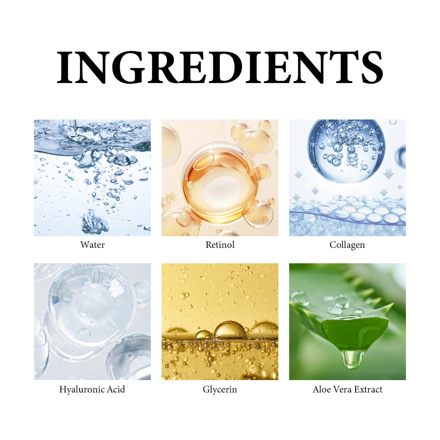 WIYUN Retinol &amp; Collagen Moisturizer Eye Cream, Lightening Dark Circles And Bags Under Eyes Moisturizing Firming Care Multi-Effect Eye Cream