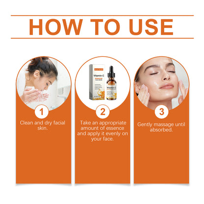 West&amp;Month Vitamin C Face Serum, Moisturizing, Hydrating, Brightening, Tender And Smooth Skin Essence