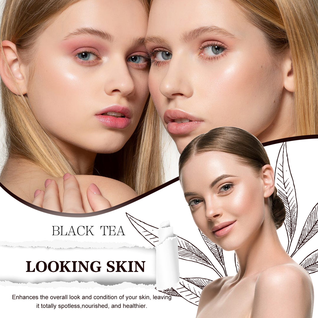 West&amp;Month Black Tea Mask For Deep Cleansing, Refining Pores, Brightening Complexion, And Rejuvenating The Skin, A Type Of Application Mask