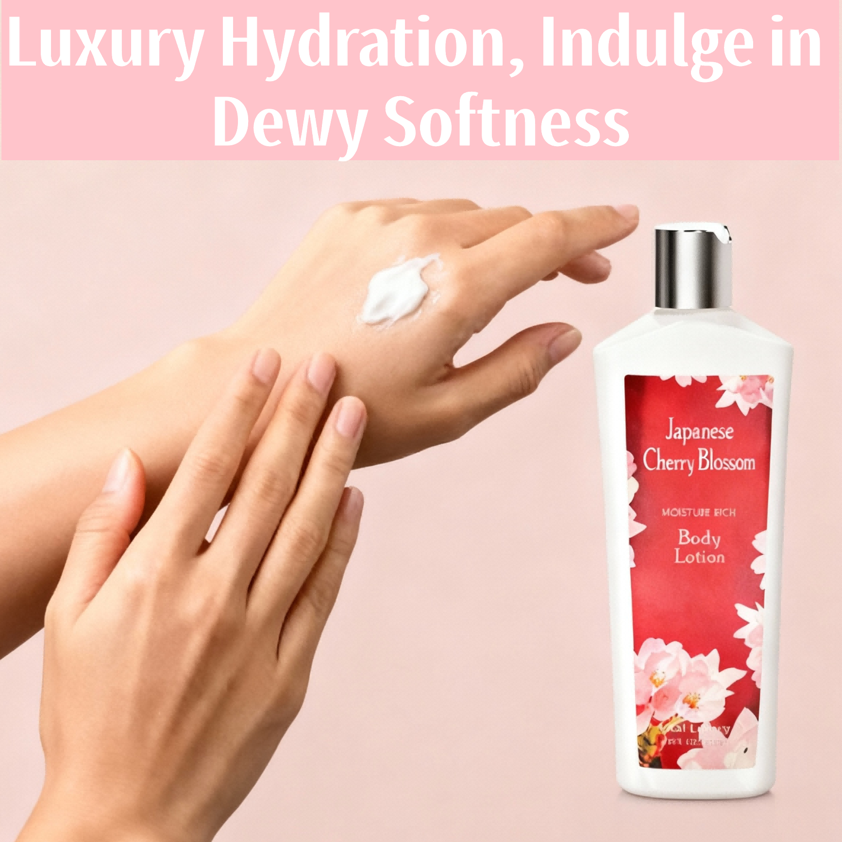 2 Pieces Sets, Body Lotion And Body Mist Set, Japanese Cherry Blossom 8 Oz, 236ml, Best Holiday Gifts.