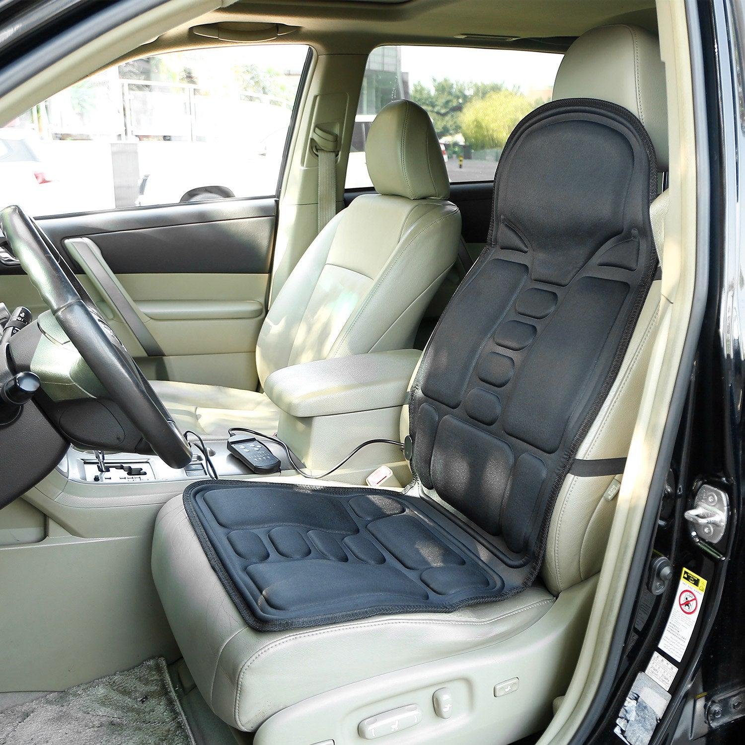 1Pc Back Massager Cushion Electric Massage Car Seat Cushion Chair Pad With Heating Function 8 Vibration Modes 3 Intensity Levels Fedex Shipping