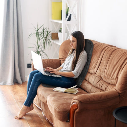 1Pc Back Massager Cushion Electric Massage Car Seat Cushion Chair Pad With Heating Function 8 Vibration Modes 3 Intensity Levels Fedex Shipping