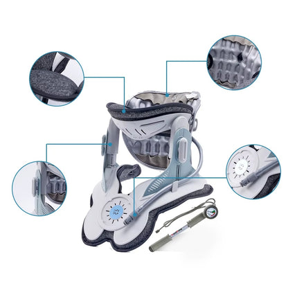 Chiropractic Posture Corrector Neck Cervical Traction Shoulder Relaxer For Tension Release