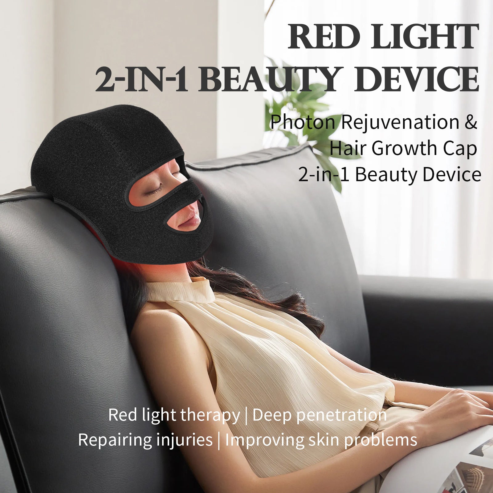 Acne-removal Head Therapy Sleep-improving Beauty Device Photon Skin Rejuvenation Machine