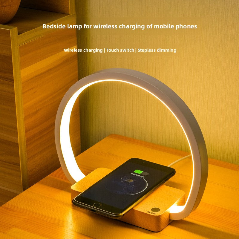 Wireless Charging Table Lamp with Night Light