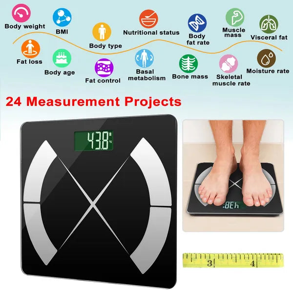 Smart Body Composition Scale Fat Monitor Digital APP Scale BMI Health Analyzer For Valentines Gift Spring Exerciser