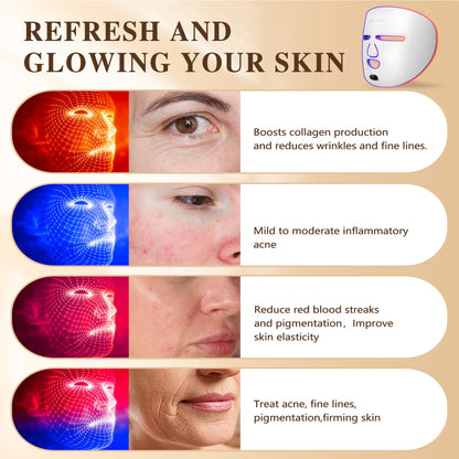 Professional LED Red Light Therapy Face Mask – Anti-Aging &amp; Skin Rejuvenation for Home Use